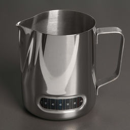 Молочник питчер, 600 мл, с индикатором температуры, нержавеющая сталь, 304 сталь, хромированный - Simaland фото 3