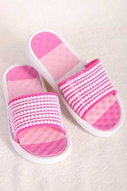 Шлепанцы розовые резиновые