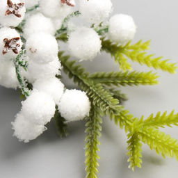 Декор для творчества «Еловая ветка и снежные шары» 22 см