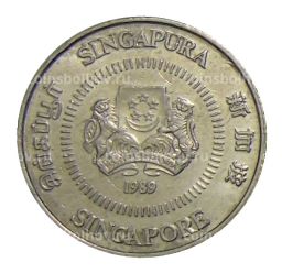 10 центов 1989 года Сингапур