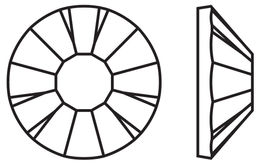 Страз неклеевой PRECIOSA 438-11-618 s SS30 Crystal AB 6.5 мм стекло 72 шт в пакете перламутр (crystal АВ)