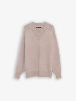 Джемпер с v-образным вырезом B2877/kaffi - Emka фото 7