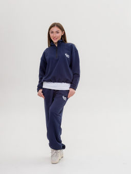 327 Костюм-трансформер с утяжками, темно-синий - Knitka wear фото 13