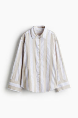 Camisa en mezcla de lino - H&m фото 6