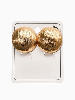 Цена за 2 шт. Клипсы «Полукруг», цвет золото