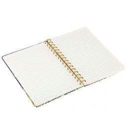 Блокнот для заметок 80 листов "Шедевры Ван Гога" 14,4х20,5см, в линейку, отрывные, обложка - цветной картон, на спирали, с резинкой, рисунок в ассортименте, ПП пакет 15,5х21х1,5см (Китай)