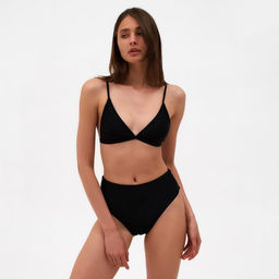 Плавки купальные слипы женские MINAKU, размер 44, чёрная