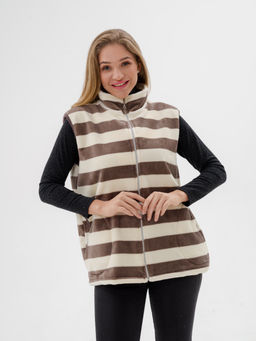 Жилет женский из ультрасофта Полоса - Амадэль фото 3