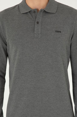 Мужской базовый свитшот антрацитовый меланж - U.s. polo assn фото 6