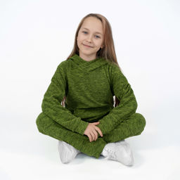 Костюм детский флисовый салатовый 7043кт (146, 76)