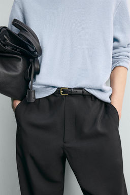PANTAL?N FLUIDO RELAXED FIT / Marr?n - Zara фото 6