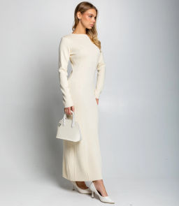 Платье #КТ25114, кремовый