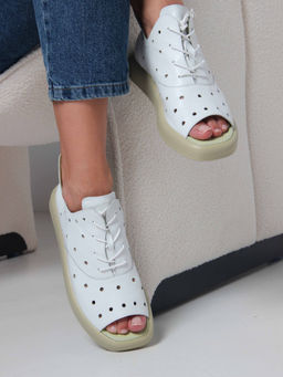 Босоножки 1059.0132gr. Белый зеленый