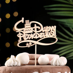 Топпер для торта «С Днём Рождения», 1 шт., МИКС