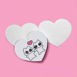 Открытка Pink heart - Купи слона фото 2