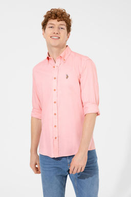 Мужской лосось скидка скидки с длинным рубашкой в корзине - U.s. polo assn фото 9