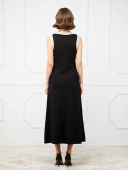 Платье женское ZZ-03005 black/white/pink