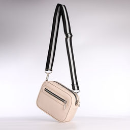 Сумка женская кросс-боди TEXTURA на молнии, 19×7×15 см, бежевая