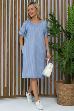 Платье Покоряя сердца (джинс) П13460-1М