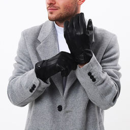 Перчатки мужские, безразмерные, с утеплителем, цвет чёрный - Simaland фото 4