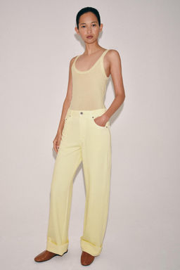 JEANS ZW COLLECTION BAGGY TIRO MEDIO / Amarillo