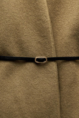 100% WOOL BELTED JACKET - Zara фото 4