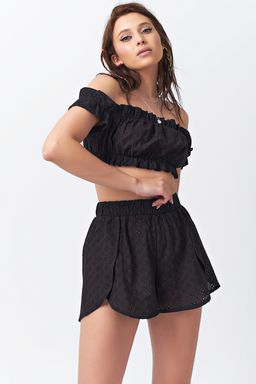 Шорты летние свободные короткие синие - Fly фото 12