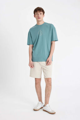 Regular Fit Selanik Kumas Cepli Bermuda Sort - Defacto фото 2