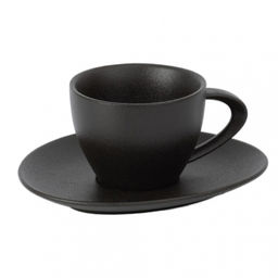 ROCK BLACK ЧАЙНАЯ ПАРА 200мл. фарфор, арт. DM8026