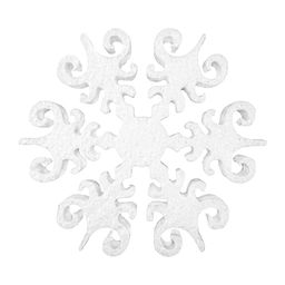 Love2art DPZ-S Заготовка для декора №013 пенополистирол d 15 см 2 см 1 шт 05 Снежинка Северное сияние 150 мм, 1 шт