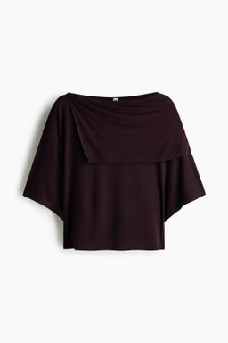 Cape-detail jersey top - H&m фото 3