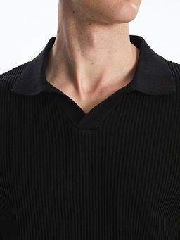 Polo Yaka Erkek Triko Kazak