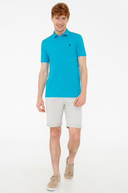 Футболка U.S. Polo Assn Petrol с воротником-поло хлопок  фото 4