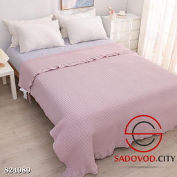 Плед-покрывало вафельное