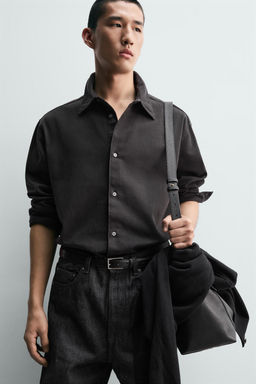 COLOURED DENIM SHIRT - Zara фото 6