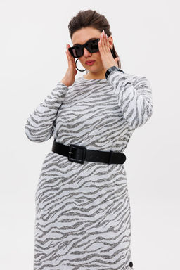 Платье ANELLI 1755 серая магия  фото 2