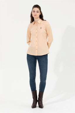 Рубашка женская шафрановая Uzunkol Basic - U.s. polo assn фото 9