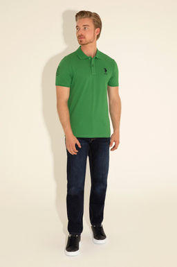 Футболка U.S. Polo Assn базовая зеленая хлопок  фото 12