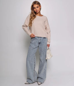 Джемпер #КТ1910 (1), бежево-серый - Dommod фото 4