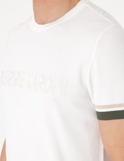 Ekru Slim Fit Triko Ti__rt