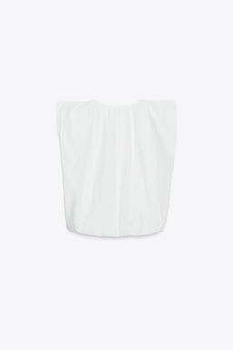 ZW COLLECTION POPLIN PEPLUM TOP - Zara фото 8