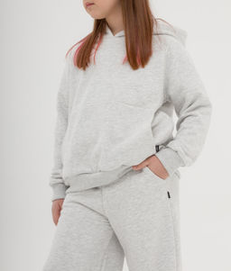 068 Детский костюм с палаццо, серый меланж - Knitka wear фото 6