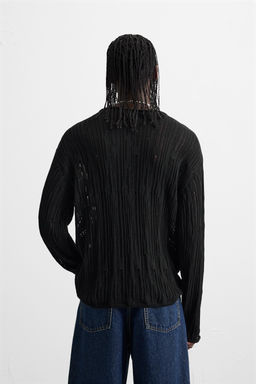 DECONSTRUCTED TEXTURED SWEATER - Zara фото 3