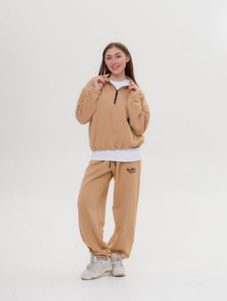 327 Костюм-трансформер с утяжками, беж - Knitka wear фото 11