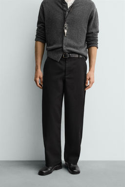TEXTURED BALLOON FIT TROUSERS - Zara фото 12