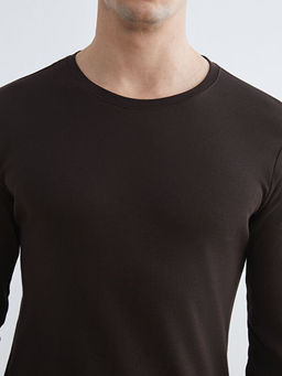 Bisiklet Yaka Uzun Kollu Erkek Ti??rt