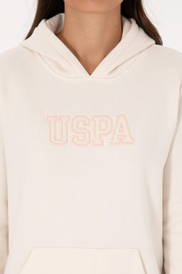 Kad_n Krem _ardonlu Kap__onlu Basic Sweatshirt - U.s. polo assn фото 6