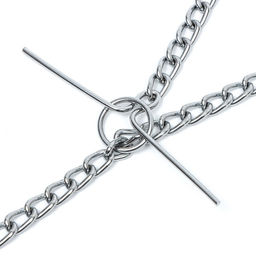 Цепь для привязи собак мелкокалиберная, 1,8 м, толщина проволки 3 мм - Пижон фото 3