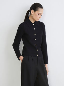 G?mlek Yaka Kad?n Triko H?rka