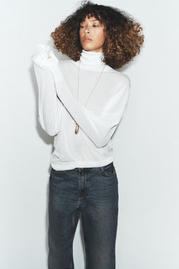 EXTRA-FINE KNIT HIGH NECK JUMPER - Zara фото 9